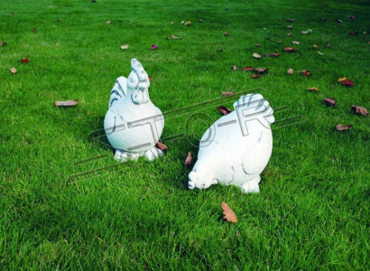 Garden Decoration Hen Terrace Stone Figures Figure Deco Statue